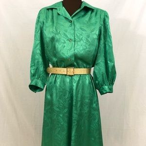 Vintage Kelly Green Dress